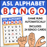 ASL Alphabet BINGO Game Sign Language Runs Automatically