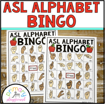 Preview of ASL Alphabet Bingo American Sign Language Bingo