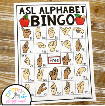 ASL Alphabet Bingo American Sign Language Bingo by Primary Playground