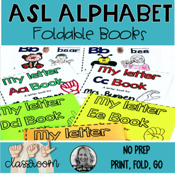 Preview of ASL Alphabet Book Foldable
