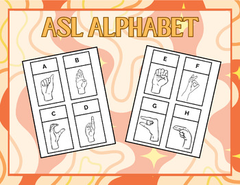 Preview of ASL Alphabet Cards