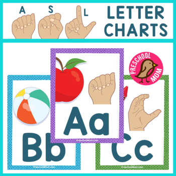 Preview of ASL Alphabet Charts