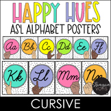 ASL Alphabet Cursive - Sign Language Alphabet - Bright Alp