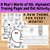 ASL Alphabet Dot Marker and Tracing Activity Pages for the