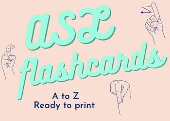 Preview of ASL Alphabet Flashcards