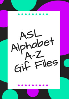 Preview of ASL Alphabet Gif files A-Z
