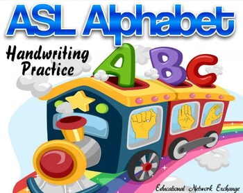 Preview of ASL Alphabet Handwriting Practice Worksheets