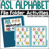 ASL Alphabet File Folder Activity