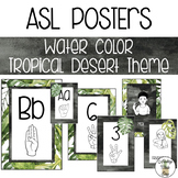ASL Alphabet, Numbers & Emotions Posters - Watercolor Trop