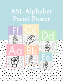 ASL Alphabet Pastel Posters