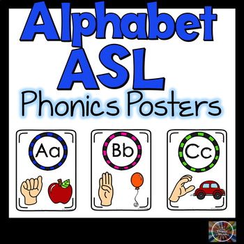 Preview of ASL Alphabet Posters American Sign Language