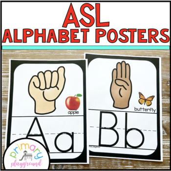 Preview of ASL Alphabet Posters  American Sign Language Alphabet Posters