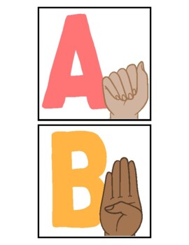 Preview of ASL Alphabet Posters