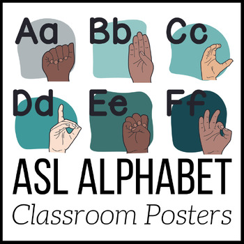Preview of ASL Alphabet Posters | American Sign Language | ABC Signs
