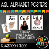 ASL Alphabet Posters | Classroom Decor | Sign Language Alphabet