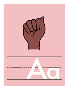 Preview of ASL Alphabet Posters- Fingerspelling