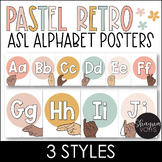 ASL Alphabet Posters - Sign Language Alphabet - Pastel