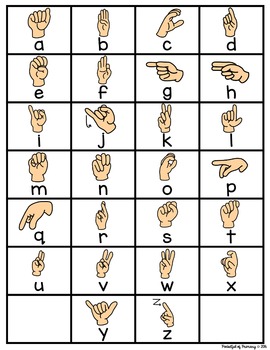 teacher worksheet ash of by Pocketful Language Sign WORK Chart  WORD CENTER