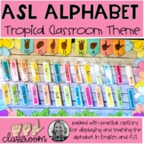 ASL Alphabet | Tropical Classroom Theme
