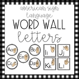 ASL Alphabet {Word Wall Cards • Farmhouse Theme Decor}