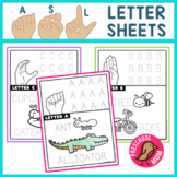 ASL Alphabet Worksheets