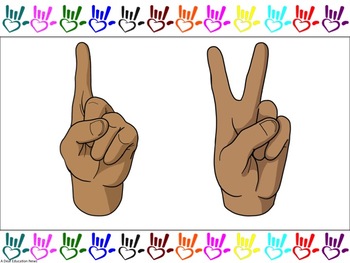 ASL: Alphabet and Number (1-20) Borders by A Deaf Education News