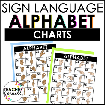 Preview of ASL Alphabet Charts