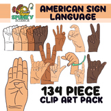 ASL American Sign Language Alphabet Clip Art Collection