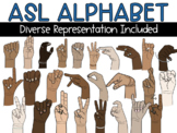 ASL- American Sign Language Alphabet Clipart