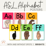 ASL (American Sign Language) Alphabet Posters | BRIGHTS | 