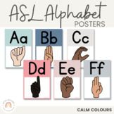 ASL (American Sign Language) Alphabet Posters | Modern rai