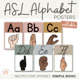 ASL (American Sign Language) Alphabet Posters | SIMPLE BOH