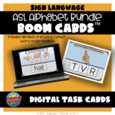 ASL American Sign Language Alphabet Practice Boom Cards™ Bundle