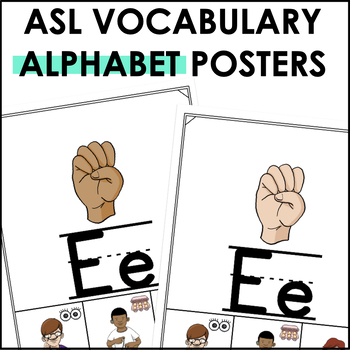 Download ASL American Sign Language Alphabet Posters (2 skin tones) by Teacher Jeanell