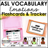 ASL American Sign Language Flash Cards & Tracker -  Feelin