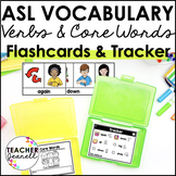 ASL Flashcards & Tracker Verbs and Core Words | Sign Langu