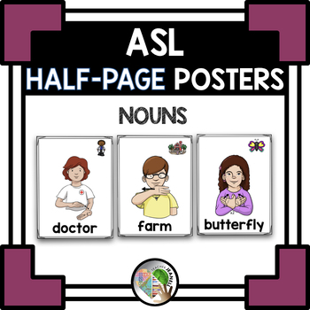 Preview of ASL Nouns Posters