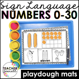ASL Playdough Mats Numbers 0-30