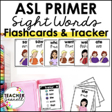 ASL Flashcards and Tracker Primer Sight Words - Sign Langu
