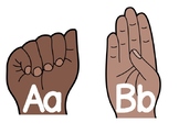 ASL - American Sign Language Word Wall Letters & Alphabet Line