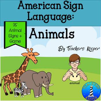 Preview of ASL Animal Signs plus Game
