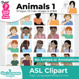 ASL Animals 1 Clipart - American Sign Language Graphics 13