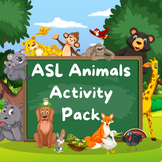 ASL Animals Activity Pack|Animals|learning