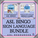 ASL BINGO GAMES - Alphabet and Classroom Management Signs 