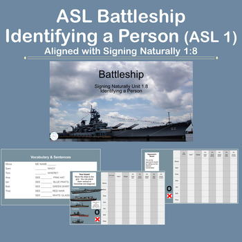 Preview of ASL Battleship:  Commands (ASL 1)