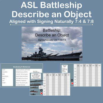 Preview of ASL Battleship: Describe an Object (ASL 2)