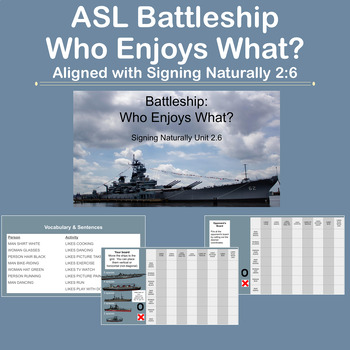 Preview of ASL Battleship:  Who Enjoys What? (ASL 1)