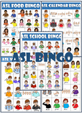 ASL (Sign Language) Bingo Bundle (calendar, food, colors, 