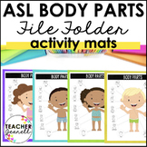ASL Body Parts File Folder Activity Mats