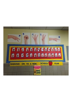 Preview of ASL Bulletin Board Idea